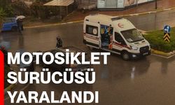 Motosiklet Sürücüsü Yaralandı