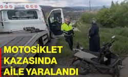Motosiklet Kazasında Aile Yaralandı