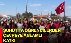 Şuhut’ta Öğrencilerden Çevreye Anlamlı Katkı