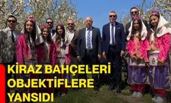 Kiraz bahçeleri objektiflere yansıdı