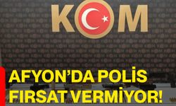 Afyon’da polis fırsat vermiyor!