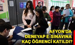 Afyon’da deneyap e-sınavına kaç öğrenci katıldı?