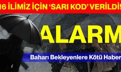 Meteoroloji hava durumu raporunu paylaştı: 16 ilimiz için ‘Sarı Kod’ verildi! İşte o illerimiz…