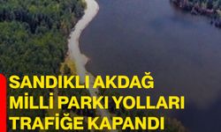 Sandıklı Akdağ Milli Parkı Yolları Trafiğe Kapandı