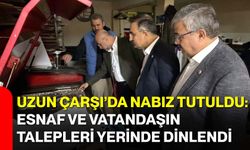 Uzun Çarşı’da Nabız Tutuldu: Esnaf ve Vatandaşın Talepleri Yerinde Dinlendi