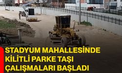 Stadyum Mahallesinde Kilitli Parke Taşı Çalışmaları Başladı