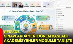 AFSÜ’de Sınavlarda Yeni Dönem Başladı: Akademisyenler Modülle Tanıştı!