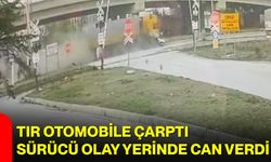 Tır Otomobile Çarptı, Sürücü Olay Yerinde Can Verdi