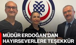 Müdür Erdoğan’dan Hayırseverlere Teşekkür
