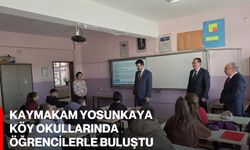 Kaymakam Yosunkaya Köy Okullarında Öğrencilerle Buluştu