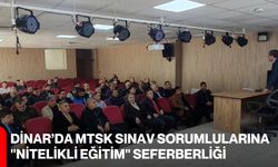 Dinar’da MTSK Sınav Sorumlularına "Nitelikli Eğitim" Seferberliği