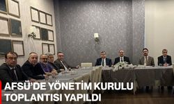 AFSÜ'de Yönetim Kurulu Toplantısı Yapıldı