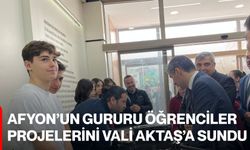 Afyon’un Gururu Öğrenciler Projelerini Vali Aktaş’a Sundu