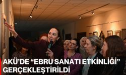 AKÜ’de “Ebru Sanatı Etkinliği” Gerçekleştirildi