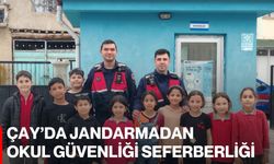 Çay’da Jandarmadan Okul Güvenliği Seferberliği