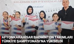 Afyonkarahisar badminton takımları Türkiye Şampiyonası’na yükseldi
