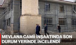 Mevlana Camii İnşaatında Son Durum Yerinde İncelendi