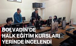 Bolvadin’de Halk Eğitim Kursları Yerinde İncelendi