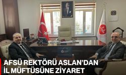 AFSÜ Rektörü Aslan’dan İl Müftüsüne Ziyaret