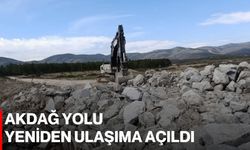 Akdağ Yolu Yeniden Ulaşıma Açıldı