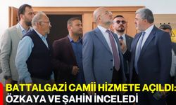 Battalgazi Camii Hizmete Açıldı: Özkaya Ve Şahin İnceledi