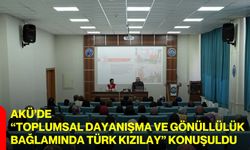 AKÜ’de “Toplumsal Dayanışma ve Gönüllülük Bağlamında Türk Kızılay” Konuşuldu