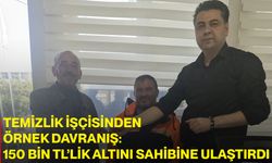 Temizlik işçisinden örnek davranış: 150 bin TL’lik altını sahibine ulaştırdı