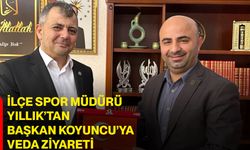 İlçe Spor Müdürü Abdülkerim Yıllık’tan Başkan Koyuncu’ya Veda Ziyareti