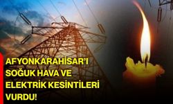 Afyonkarahisar’ı Soğuk Hava ve Elektrik Kesintileri Vurdu!