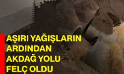 Aşırı yağışların ardından Akdağ yolu felç oldu