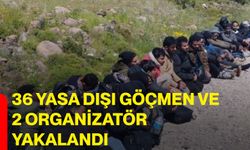 36 yasa dışı göçmen ve 2 organizatör yakalandı