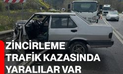 Zincirleme trafik kazasında yaralılar var