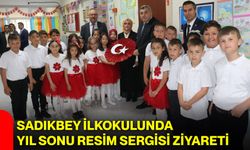 Sadıkbey İlkokulunda yıl sonu resim sergisi ziyareti