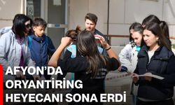 Afyon’da oryantiring heyecanı sona erdi