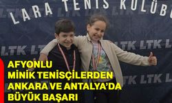 Afyonlu Minik Tenisçilerden Ankara ve Antalya’da Büyük Başarı