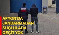 Afyon’da jandarmadan suçlulara geçit yok