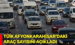 TÜİK Afyonkarahisar’daki araç sayısını açıkladı
