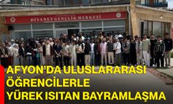 Afyon’da uluslararası öğrencilerle yürek ısıtan bayramlaşma