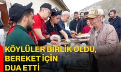 Köylüler Birlik Oldu, Bereket İçin Dua Etti