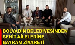 Bolvadin Belediyesinden Şehit Ailelerine Bayram Ziyareti