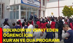 Bolvadin’de Vefat Eden Öğrenci İçin Kur’an ve Dua Programı