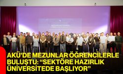 AKÜ’de Mezunlar Öğrencilerle Buluştu: “Sektöre Hazırlık Üniversitede Başlıyor”