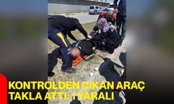 Kontrolden Çıkan Araç Takla Attı: 1 Yaralı