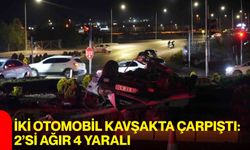 İki Otomobil Kavşakta Çarpıştı: 2’si Ağır 4 Yaralı