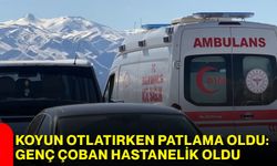 Koyun Otlatırken Patlama Oldu: Genç Çoban Hastanelik Oldu