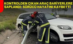Kontrolden Çıkan Araç Bariyerlere Saplandı: Sürücü Hayatını Kaybetti
