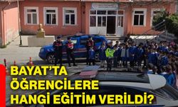 Bayat’ta öğrencilere hangi eğitim verildi?