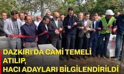 Dazkırı'da cami temeli atılıp, hacı adayları bilgilendirildi