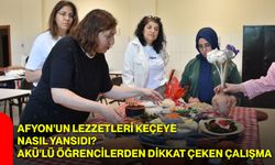 Afyon’un lezzetleri keçeye nasıl yansıdı? AKÜ’lü öğrencilerden dikkat çeken çalışma
