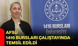 AFSÜ, 1416 Bursları Çalıştayında Temsil Edildi